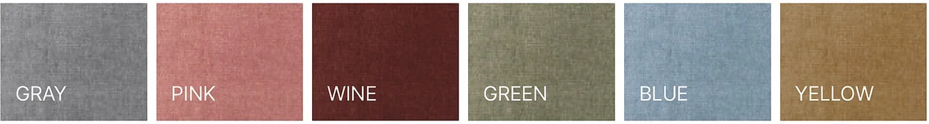 DIVO 디보 - 패브릭 색상 스와치 (GRAY, PINK, WINE, GREEN, BLUE, YELLOW)