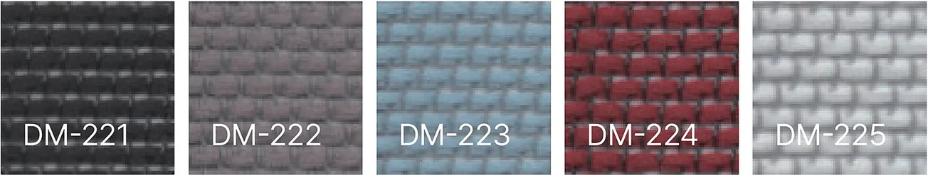 EX-ESSEN VARI EX-에센 바리 - 등판 메쉬 색상 스와치 (DM-221, DM-222, DM-223, DM-224, DM-225)