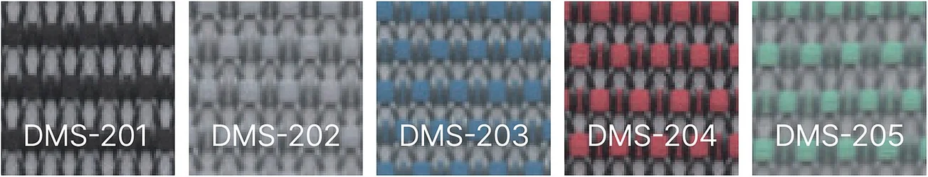 EX-ESSEN VARI EX-에센 바리 - 좌판 메쉬 색상 스와치 (DMS-201, DMS-202, DMS-203, DMS-204, DMS-205)
