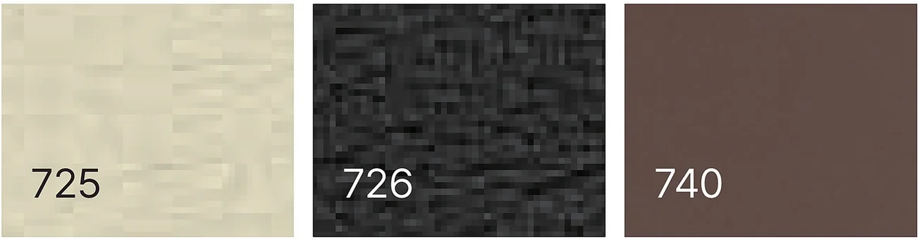 OM-MS-01 OM-MS-01 - 인조가죽 색상 스와치 (725, 726, 740)