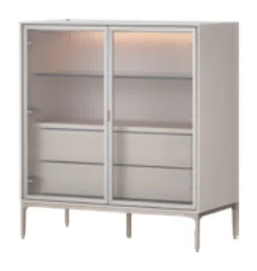 OBJET GLASS 오브제 글라스 - 사이드장 W900 루나화이트